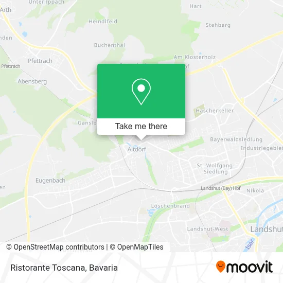 Ristorante Toscana map