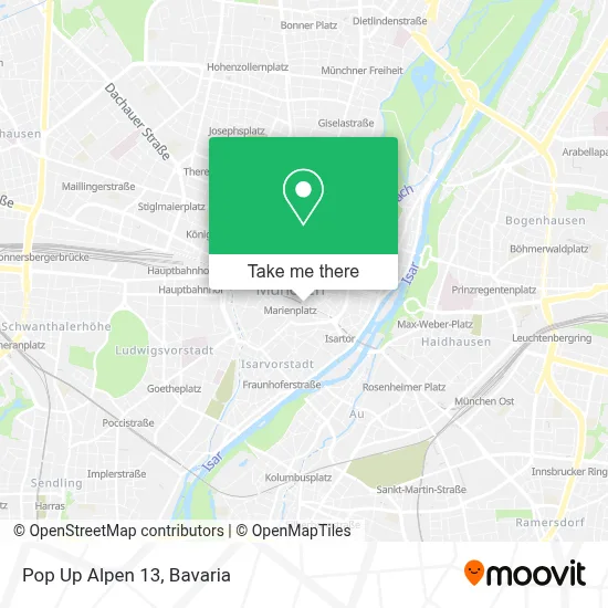 Pop Up Alpen 13 map