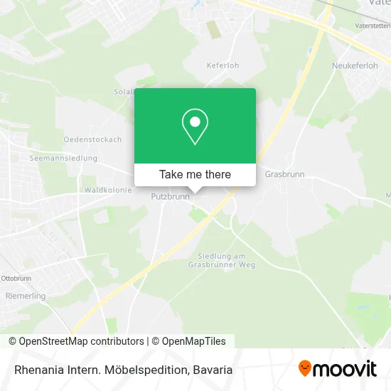 Rhenania Intern. Möbelspedition map