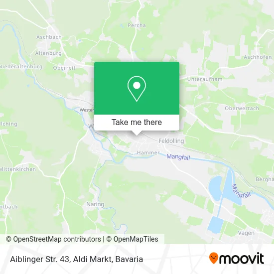 Aiblinger Str. 43, Aldi Markt map
