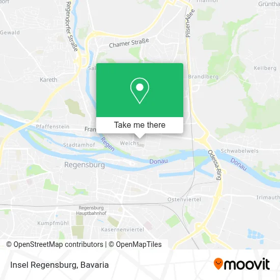 Insel Regensburg map
