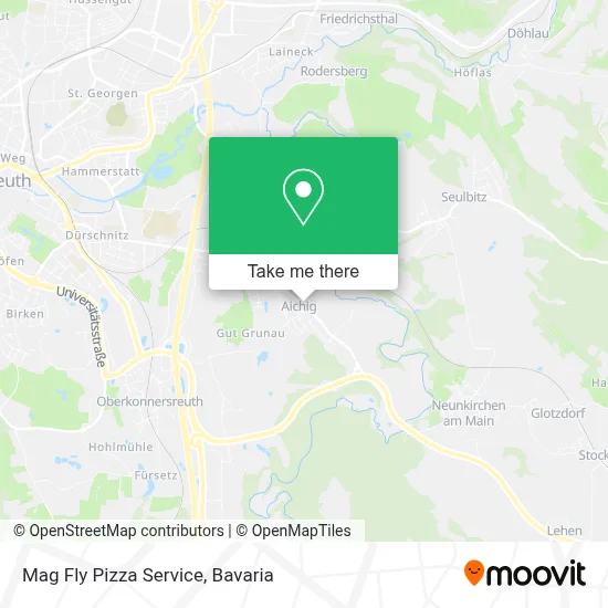 Mag Fly Pizza Service map