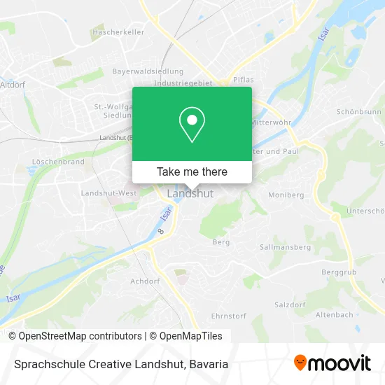 Sprachschule Creative Landshut map