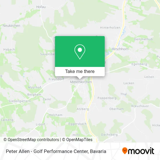 Peter Allen - Golf Performance Center map