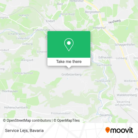 Service Lejs map