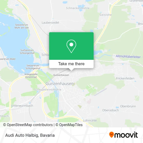 Audi Auto Halbig map