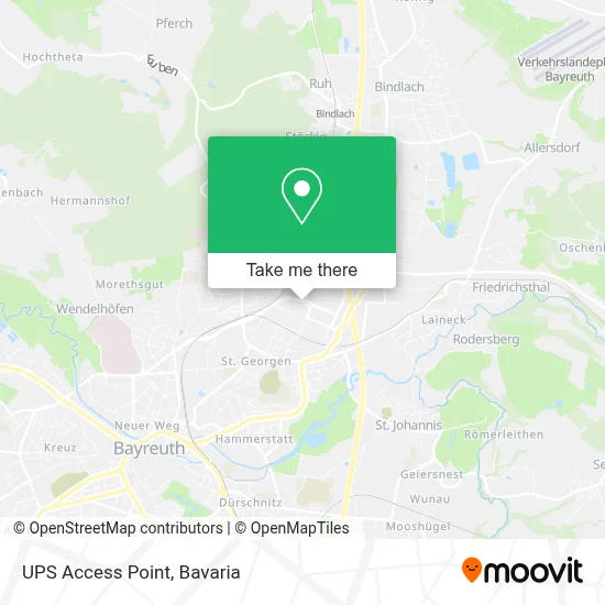 Ups Access Point map