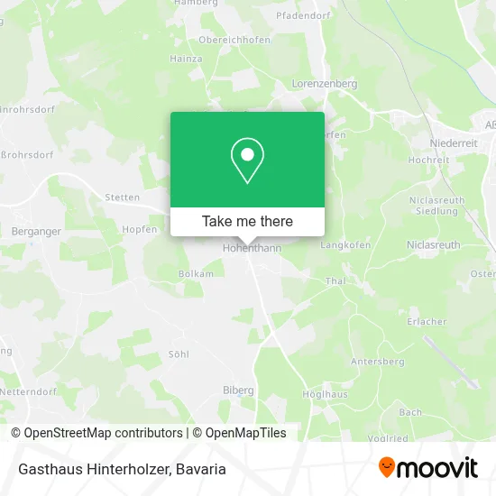 Gasthaus Hinterholzer map