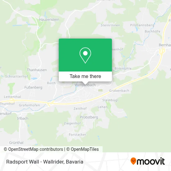 Radsport Wall - Wallrider map