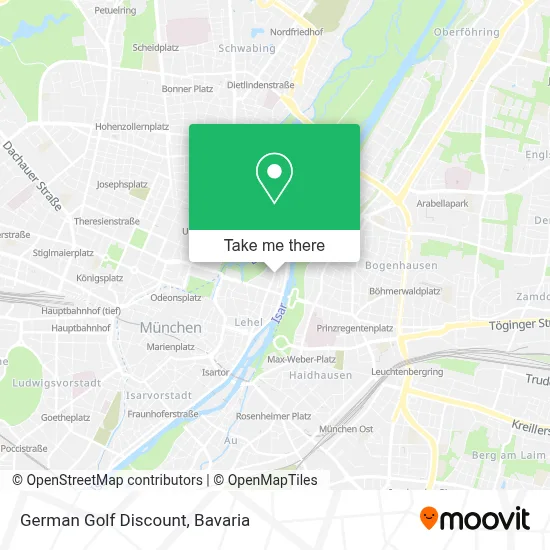 German Golf Discount map
