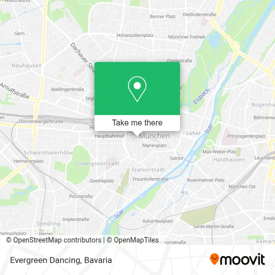 Evergreen Dancing map