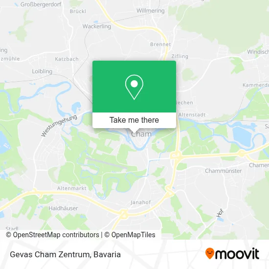 Gevas Cham Zentrum map