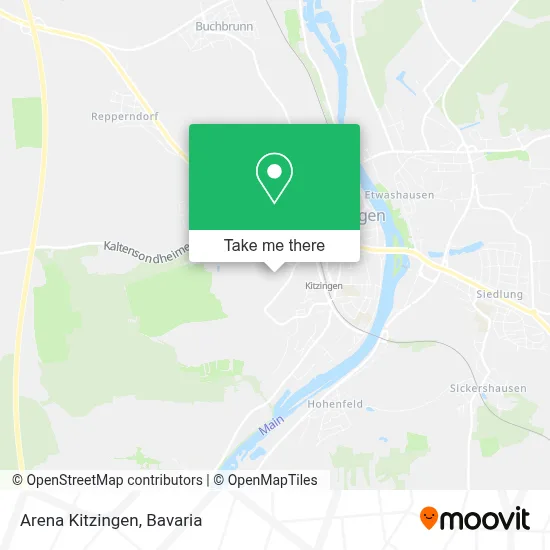 Arena Kitzingen map