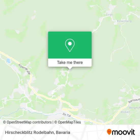 Hirscheckblitz Rodelbahn map