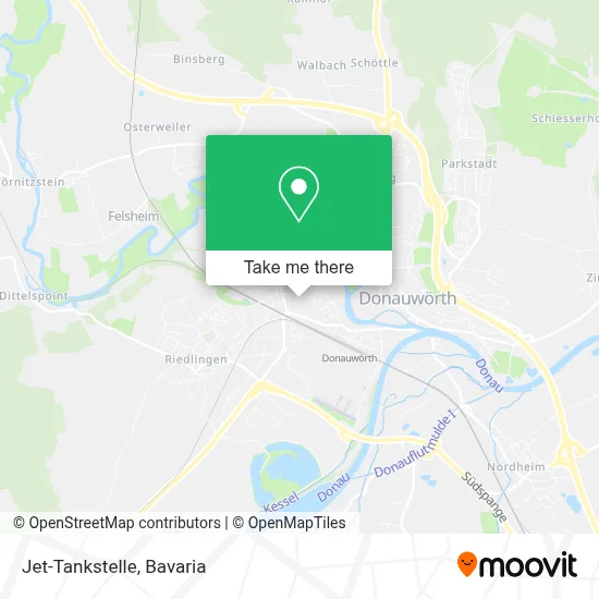 Jet-Tankstelle map