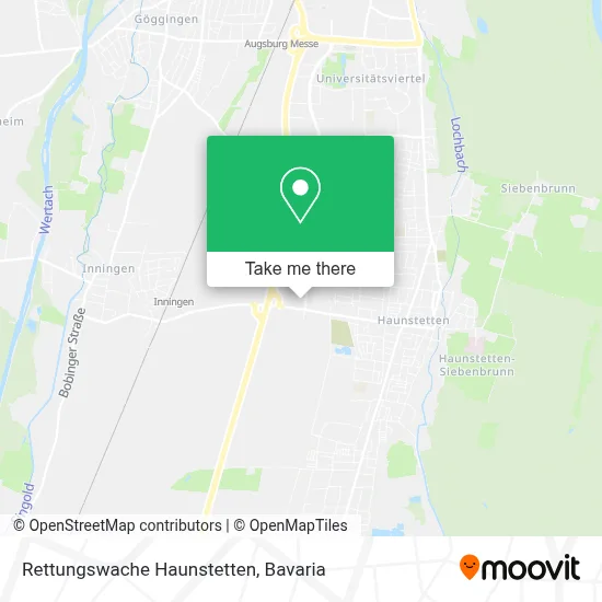 Rettungswache Haunstetten map
