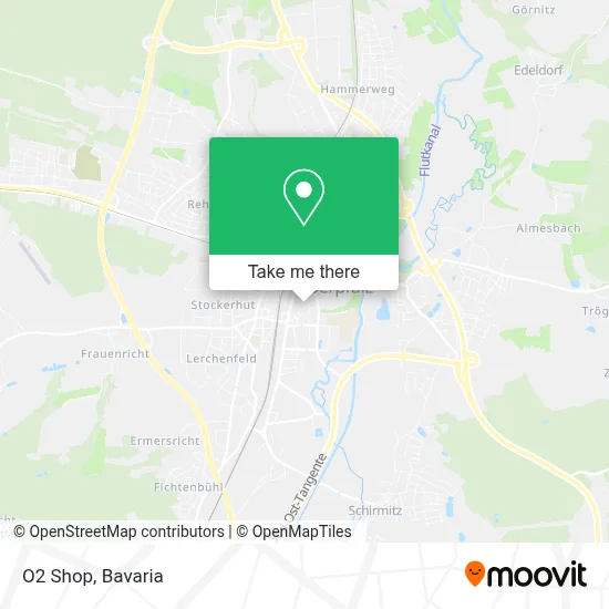 O2 Shop map