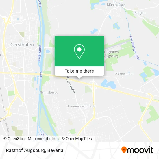 Rasthof Augsburg map