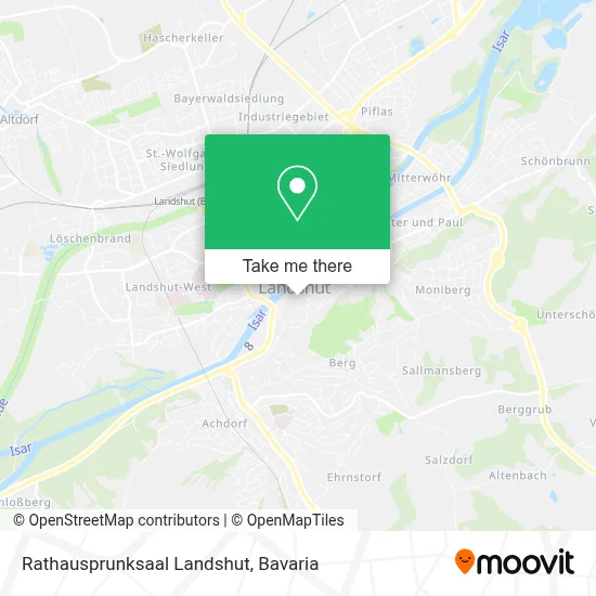 Rathausprunksaal Landshut map