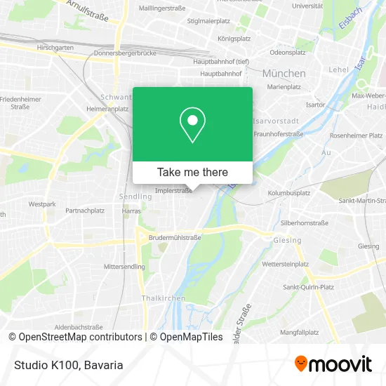 Studio K100 map