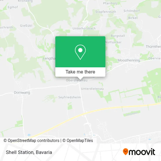 Shell Station map