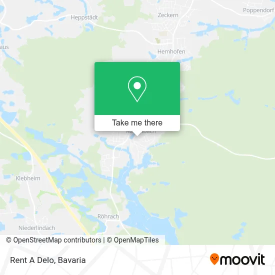 Rent A Delo map