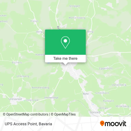 Ups Access Point map