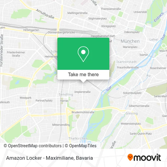 Amazon Locker - Maximiliane map