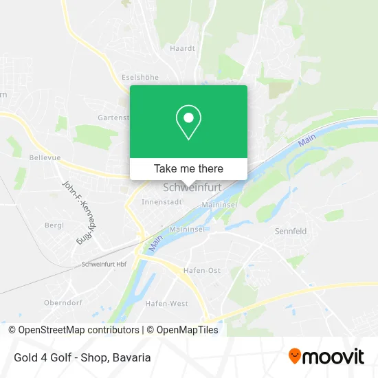Gold 4 Golf - Shop map