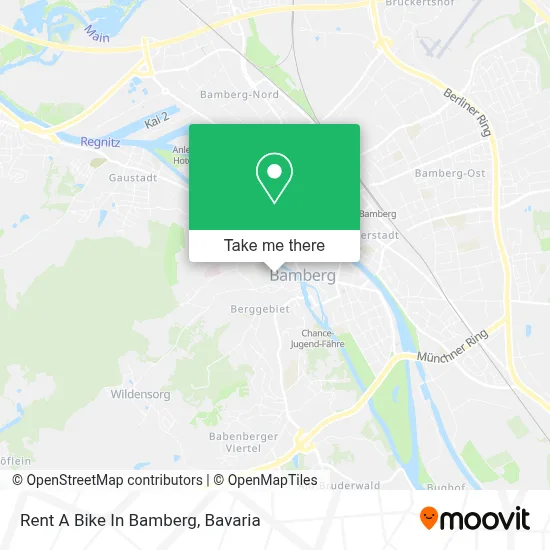 Rent A Bike In Bamberg map