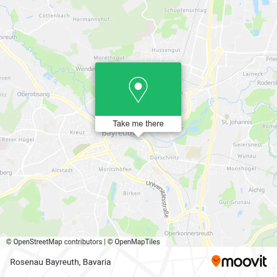 Rosenau Bayreuth map
