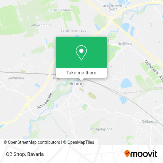 O2 Shop map