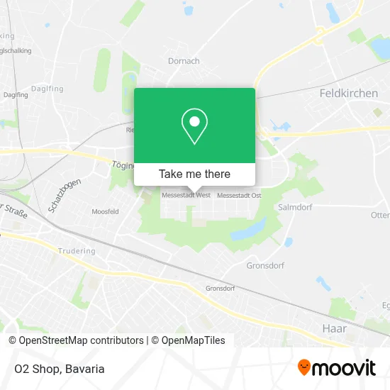 O2 Shop map