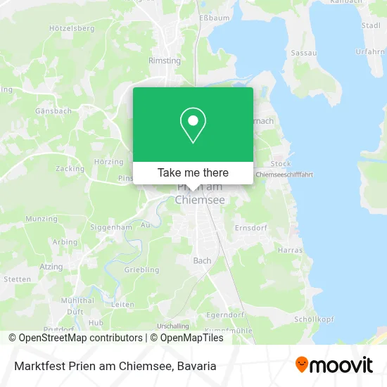 Marktfest Prien am Chiemsee map