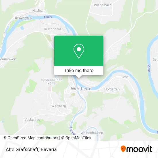 Alte Grafschaft map
