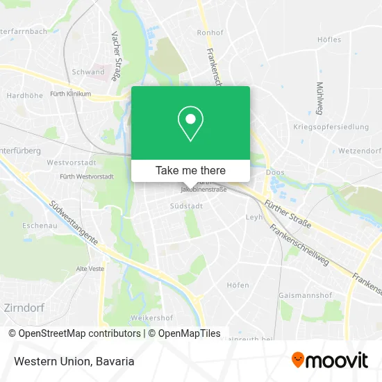 Western Union map