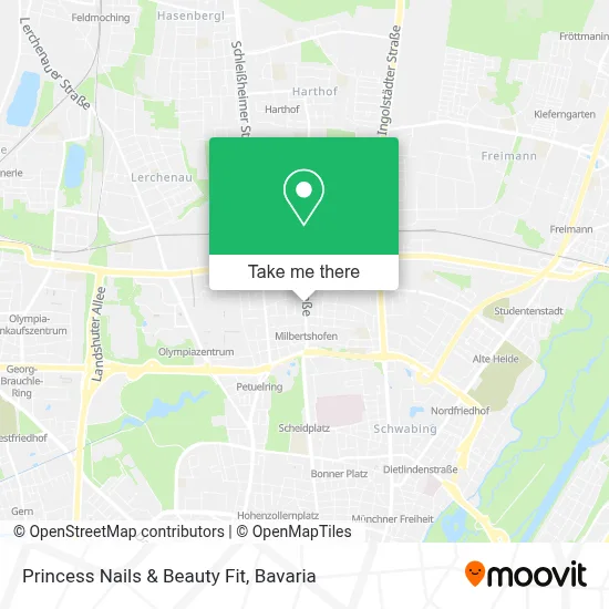 Princess Nails & Beauty Fit map