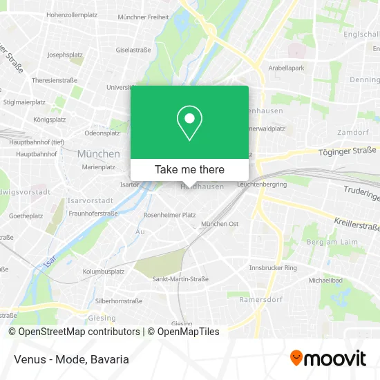 Venus - Mode map