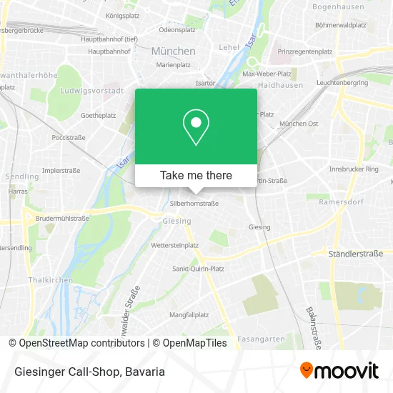 Giesinger Call-Shop map