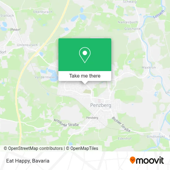 Eat Happy map