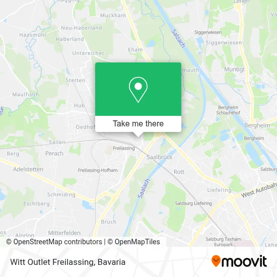 Witt Outlet Freilassing map