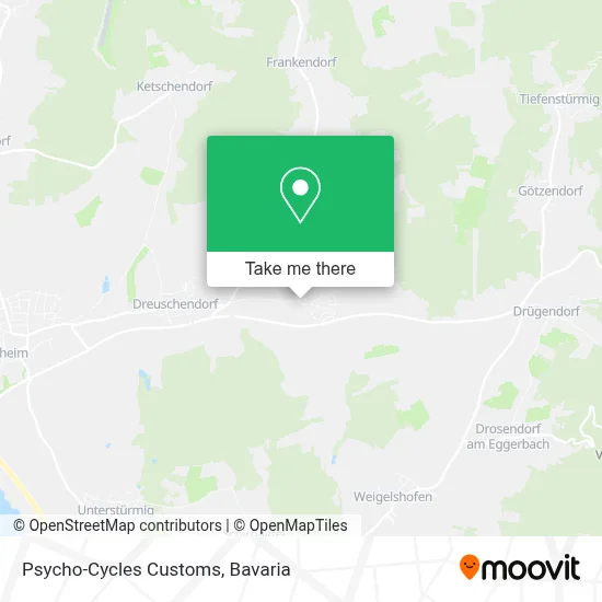 Psycho-Cycles Customs map