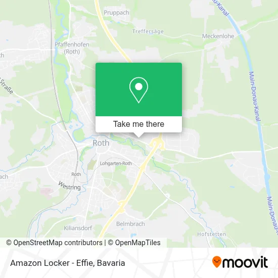 Amazon Locker - Effie map