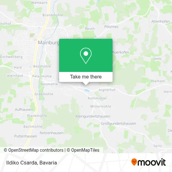 Ildiko Csarda map
