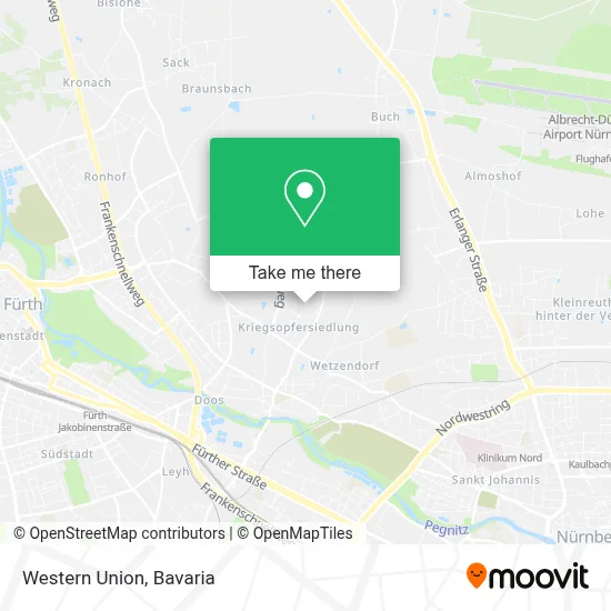 Western Union map