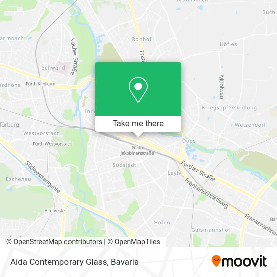Aida Contemporary Glass map