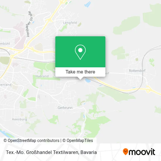 Tex.-Mo. Großhandel Textilwaren map