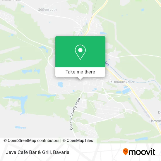 Java Cafe Bar & Grill map