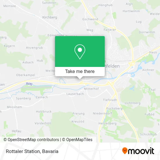 Rottaler Station map