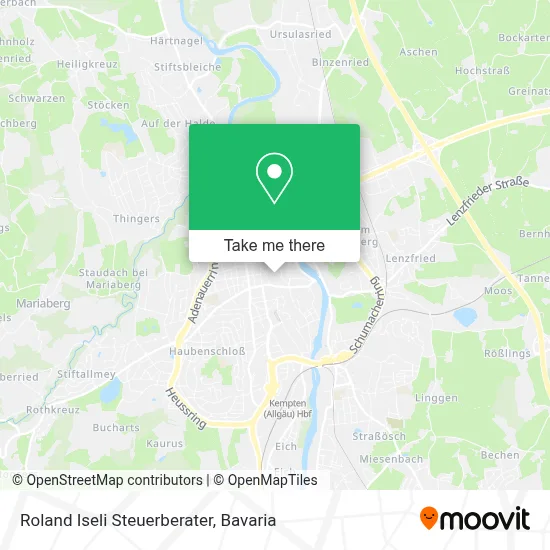 Roland Iseli Steuerberater map